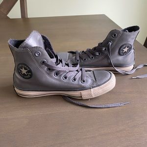 Leather converse